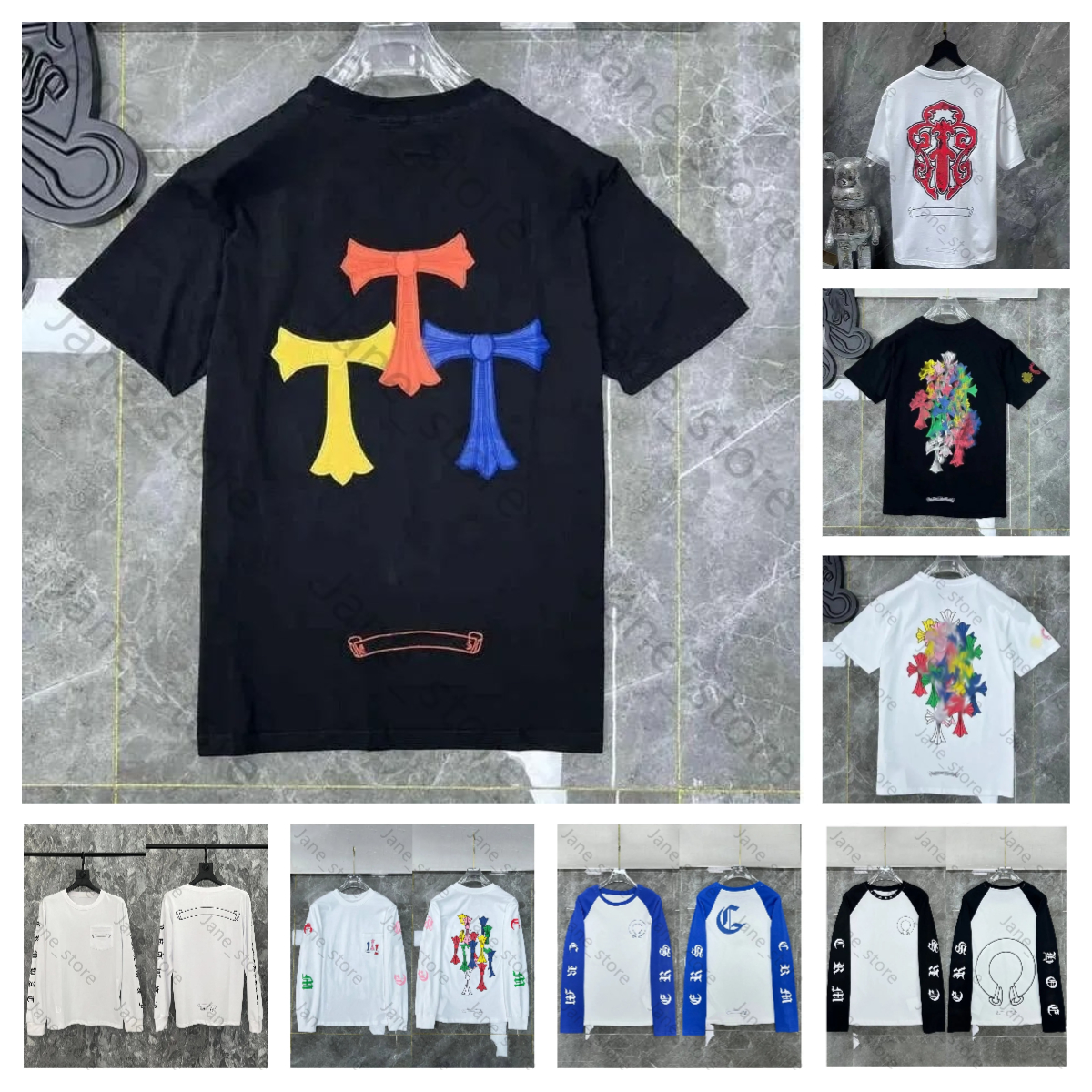 10A Designer High Quality T shirt Tshirt Sweatshirts Hoodie chorme loose sleeves hoodie Cardigan short long sleeve longsleeve Men women sweaters CHR