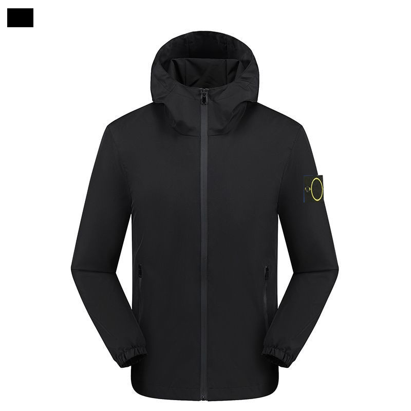 Men's and women's stone patterned designer jackets, high-quality casual jackets, badge styles