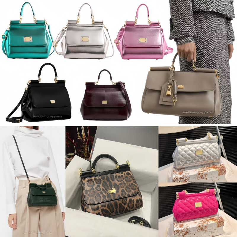 DG bag Mirror Quality designer purse Sicily bag Women Designer Handbag Top Handle Flapdolce bag Womens Bag Cross Body Daily commuting Versatile 18cm