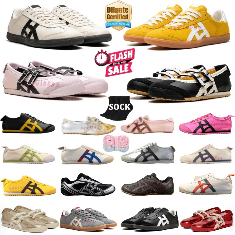 Free Shipping With Box Unisex Tigers Mexico 66 Sneakers Classic Retro Casual Shoes Running Trainers Lightweight Flat Walking Designer Shoes for Men