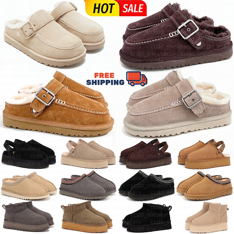 free shipping uggsgoldenstar goldenstar evelina clog designer women slippers tasman boots tazz sandals fur slides shoes australia winter snow bootie