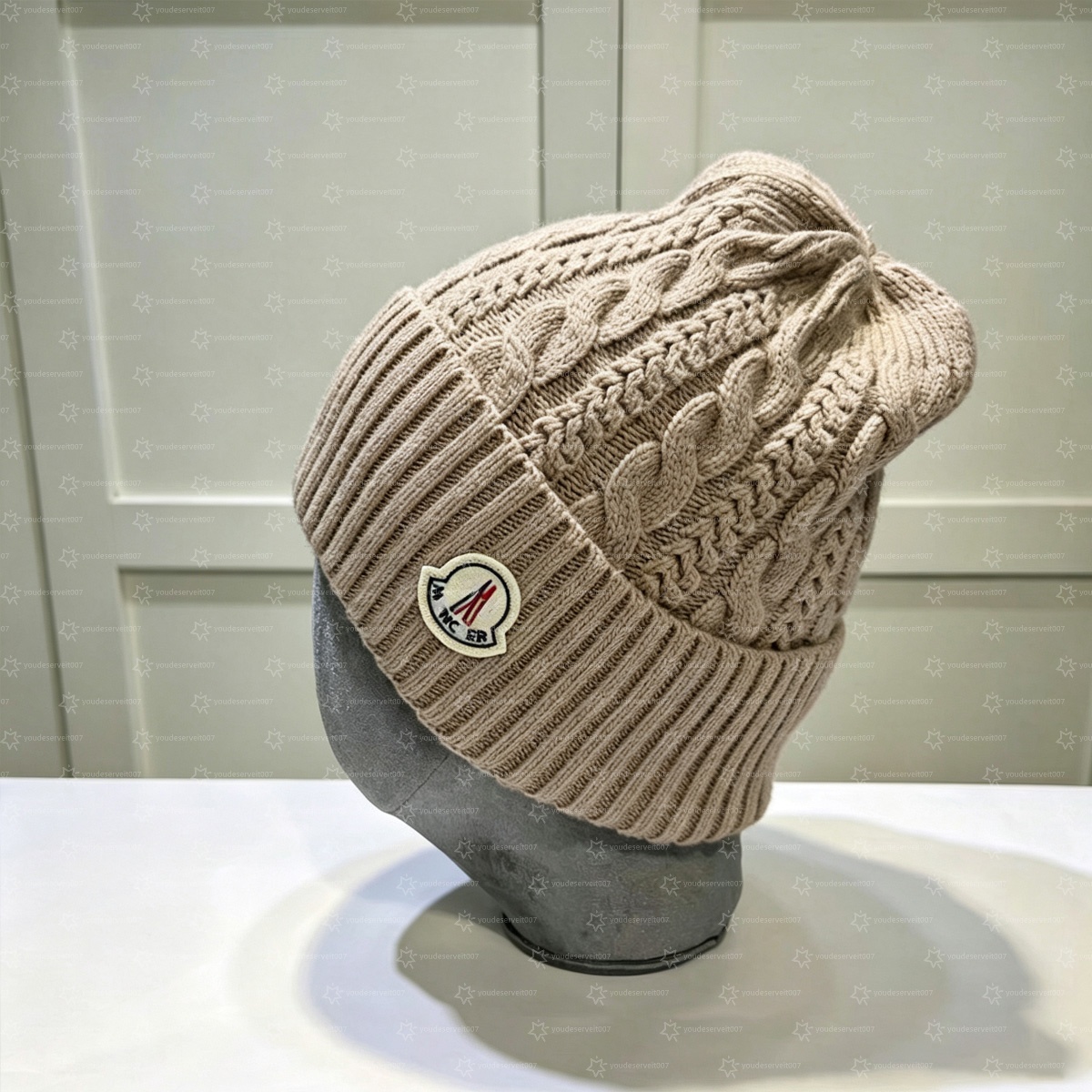 designer moncelar hat beanie winter knitted beanie bonnet stretch comfy skii skate hat for men women great for travel skiing outdoor autumn daily