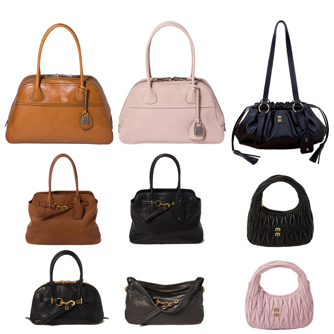 Luxury designer bag, women's bowling foreskin leather cosmetics, half month underarm evening wear bag, high-quality shoulder bag, fashionable t