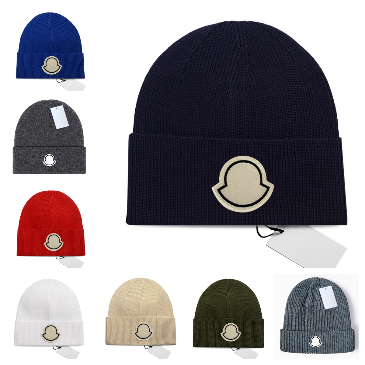 Fashion Knit Designer beanie Hat Unisex bonnet Winter Skullcap Classic Solid Color Cuffed Knitted Hat for Daily Street Wear Solid Color beanies