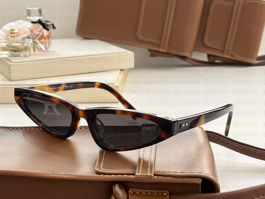 New Small frame cat eye sunglasses with box 40231U Polarized Glasses men Sunglasses Women's Irregular Triangle luxury Sunglasses outdoor beach