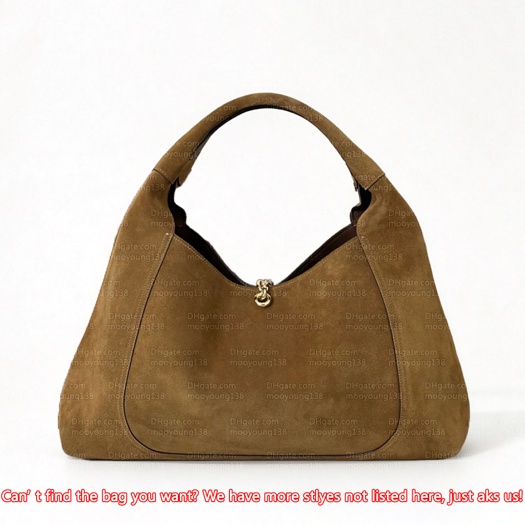 12A Premium Mirror Quality Designer Softbit Tote Bags 46cm Handbags for Women Genuine Leather Shopping Bags Maxi Shoulder Bag Brown Suede Purse 8374