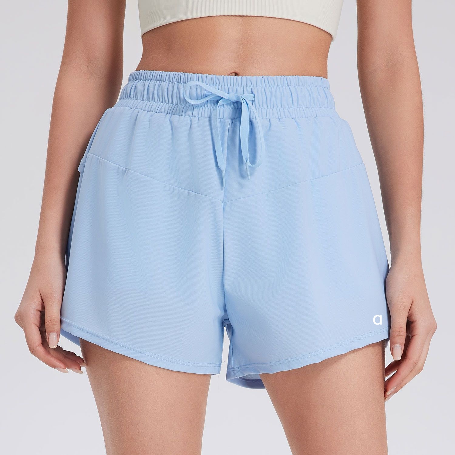 A2631 Women Fashon Yoga Shorts Sports Shorts Women Loose Summer Quick-drying Running Fitness Shorts Anti-exposure Dance Yoga Shorts