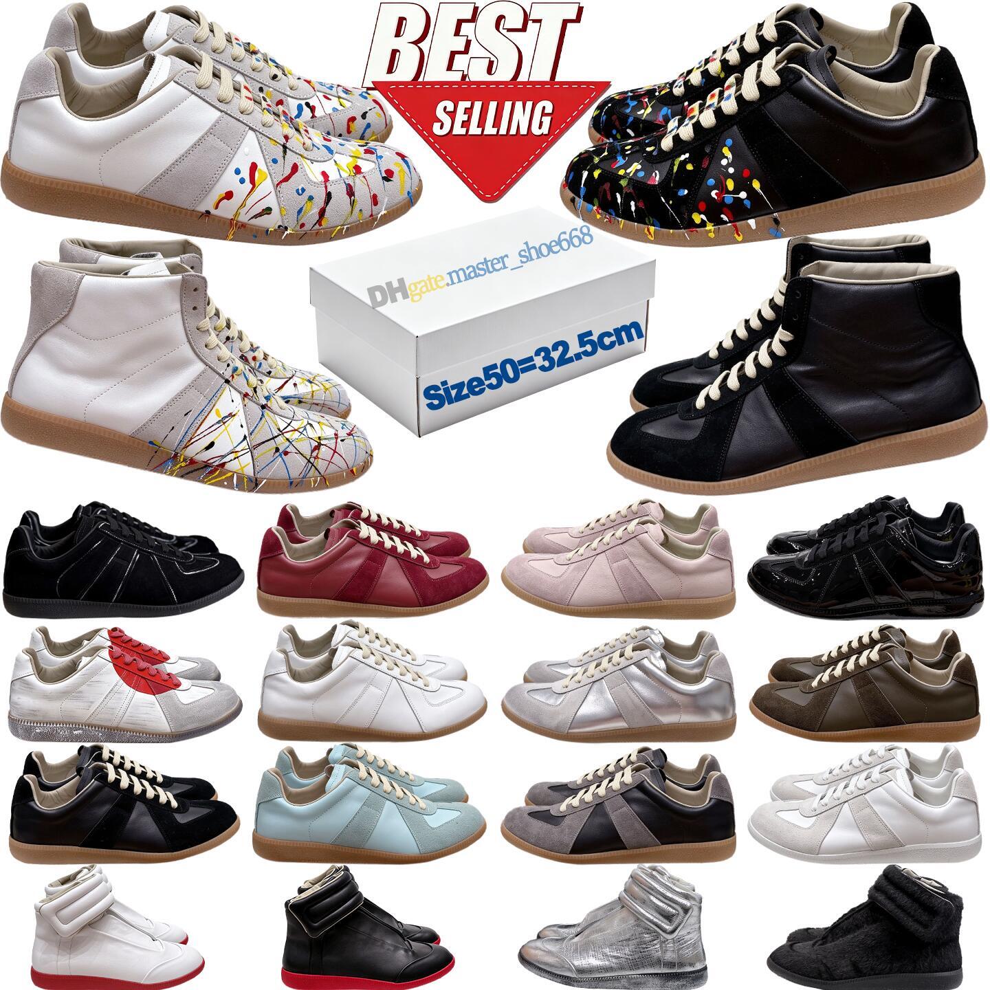 10A high quality sizes 50 mm6 future sneakers gats paint suede future high low top sneakers designer shoes men women german army gum replicate train