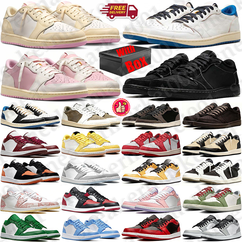 Free Shipping With Box Designer Basketball travi travis scort scoot1s scoots scottjordan low 1 1s lows Sport Shoes sneakers for mens womens d h gate