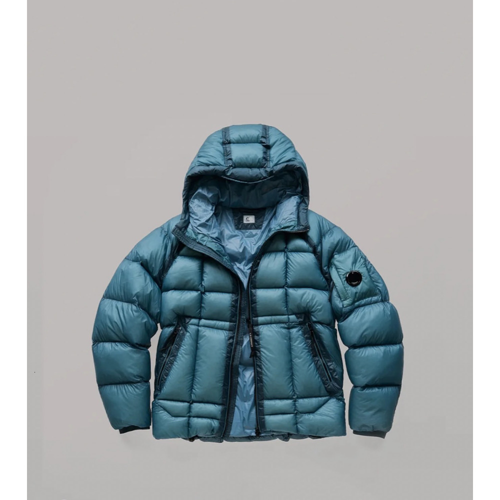 Cpity Company Puffer Jacket Men Women Plaid Down Coat Luxury Designer Lens Hooded Windbreaker Trendy Outdoor Tech Wear Veste Windproof Winter Warm O