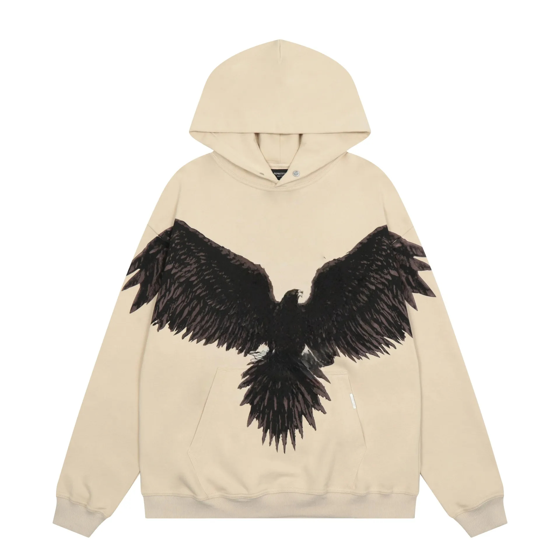 RepHoodie Sweat-shirt vintage délavé coupe ample sweat à capuche poids lourd style urbain vêtements d'extérieur assortis pour hommes et femmes Ow