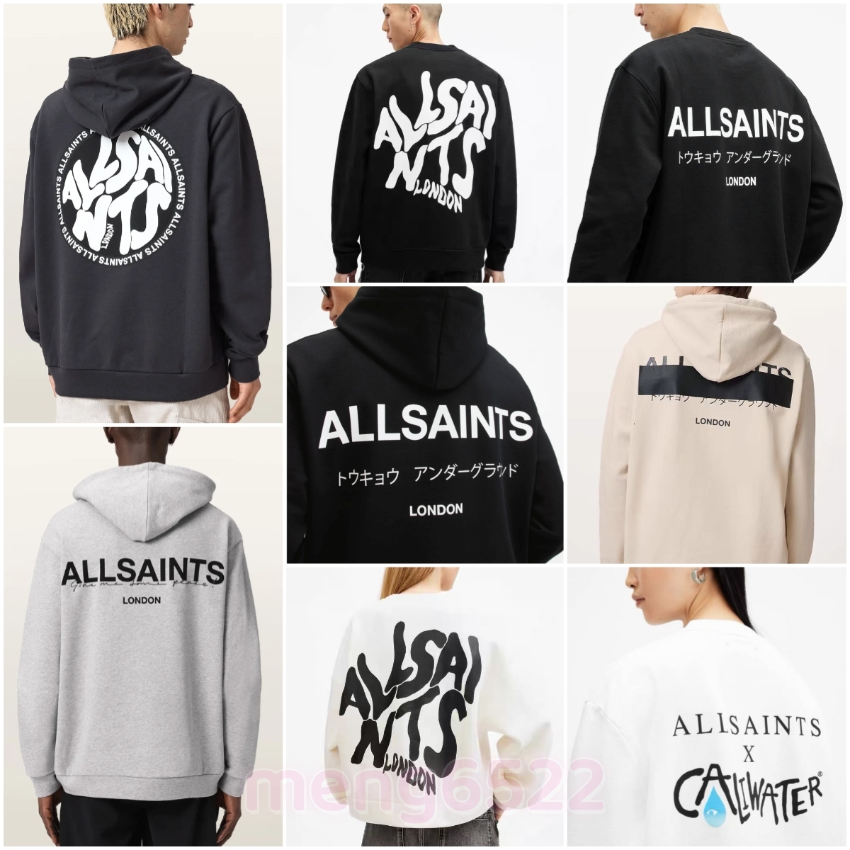All Saint Men's Designer Fashion 2026 Hoodie Autumn and Winter Clothing Simple Luxury Brand Women's Hoodie Clothing Designer Clothing Size