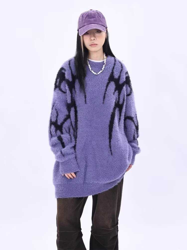 A thick sweater for women in autumn and winter, a trendy and loose Korean-style knitted sweater W260929