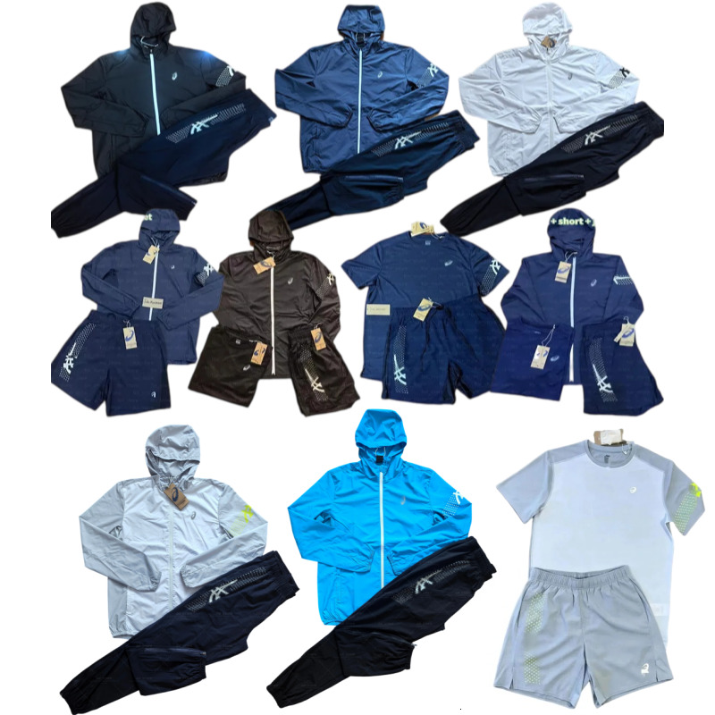 NEW arrival Asicsly tracksuit mens shorts t shirt Higher version Men womens summer quick dry set for running and tenni lightweight breathable fabric