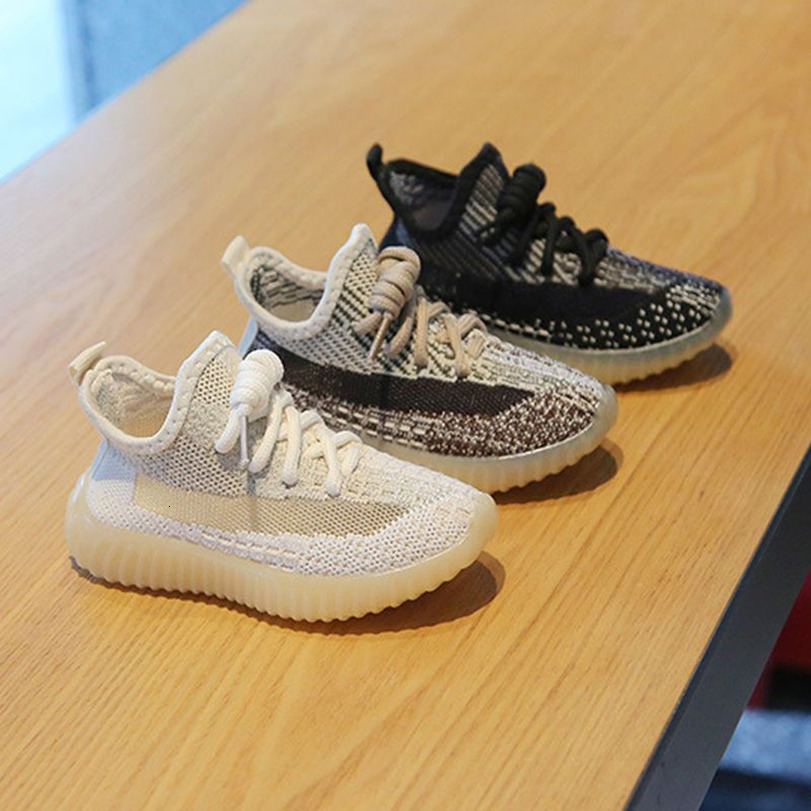 Top quality Designer Kids Breathable Knit Sneakers Mesh Boys Girls Soft Sole Non-Slip Casual Running Shoes Toddler Lightweight Mesh Sport Shoes Size
