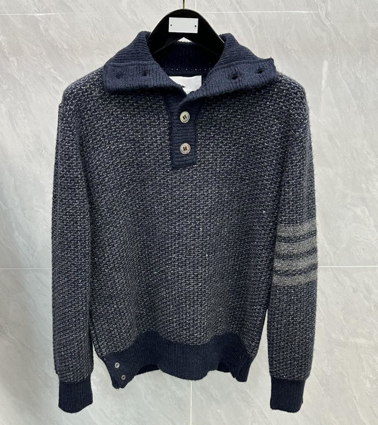 Men's Sweaters Cotton Thick Warmer Unisex Knitted Sweater Long Sleeve Outwear Business Casual Coat