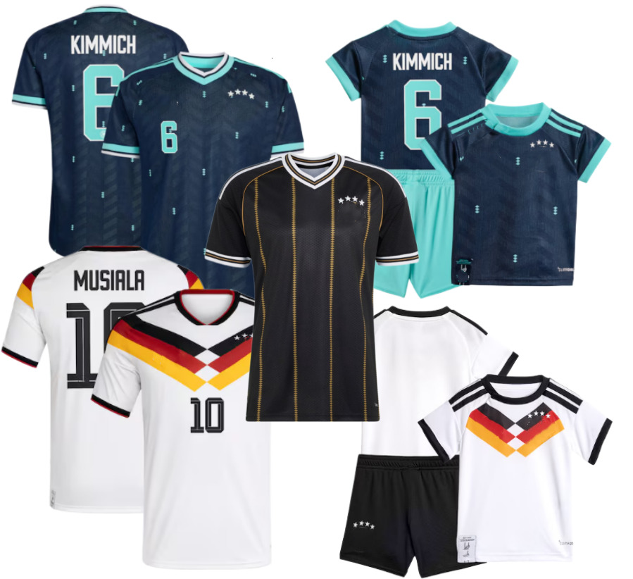 Allemagne Jersey 2026 Coupe du Monde 26 Maillots de football Kit Femmes Chemises de football Hommes Enfants Set Gardien Deutschland Havertz Gnabr