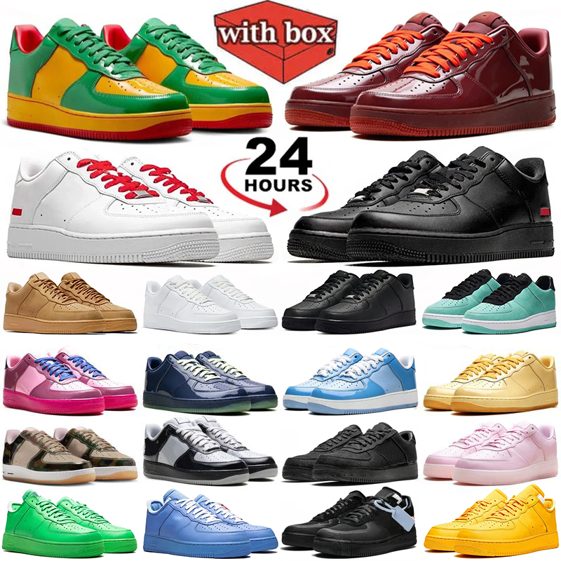 Avec boîte chaussures de créateurs hommes femmes pour les formateurs de chaussures de course un triple blanc noir blé rouge bleu rose hommes chau