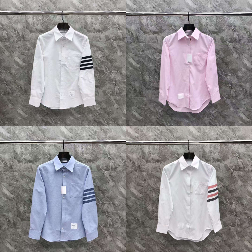 Men's Long-sleeved Shirt Designer Button-down Shirt Casual Business Long-sleeved T-shirt Button-down Men's Shirt Striped Decoration Office