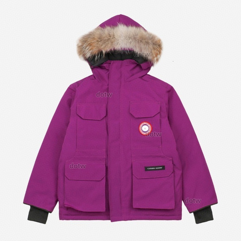 kids clothes Kids Winter wolf hair Parka Outdoor Children Outerwear Boys Girls High Quality Faux Fur Hood Thick Warm Windproof Snow Jacket Multi Poc