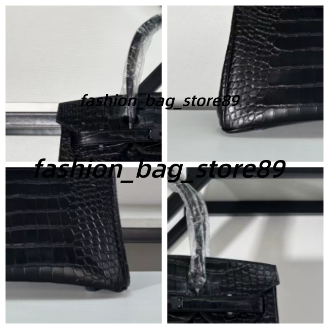 12A Designer Bags Women Handbag Crocodile Leather Handmade High End Genuine Leather Hand Held Women's bag 25CM 30cm Matte Crocodile