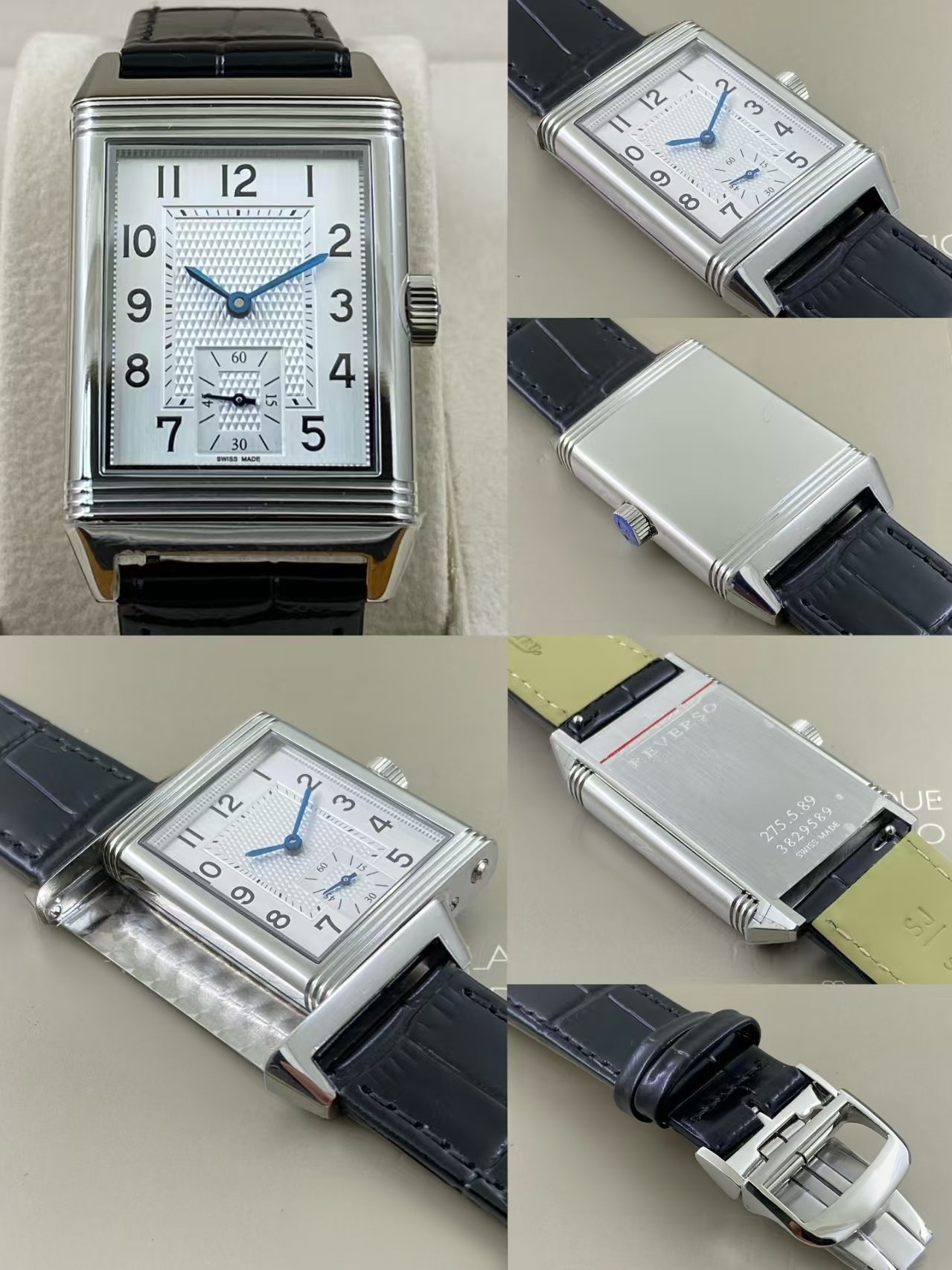 2438522 montre pour hommes en acier inoxydable remontage manuel montre-bracelet suisse saphir cristal étanche montres de luxe réserve de marche