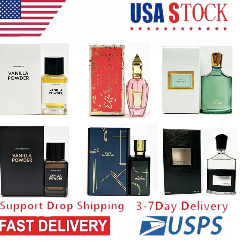 US stock in 3-7 Days delivery cologne perfumes VANILLA POWDER WILD VETIVER blonde amber angels share perfume cologne for men designer 100ML dropship
