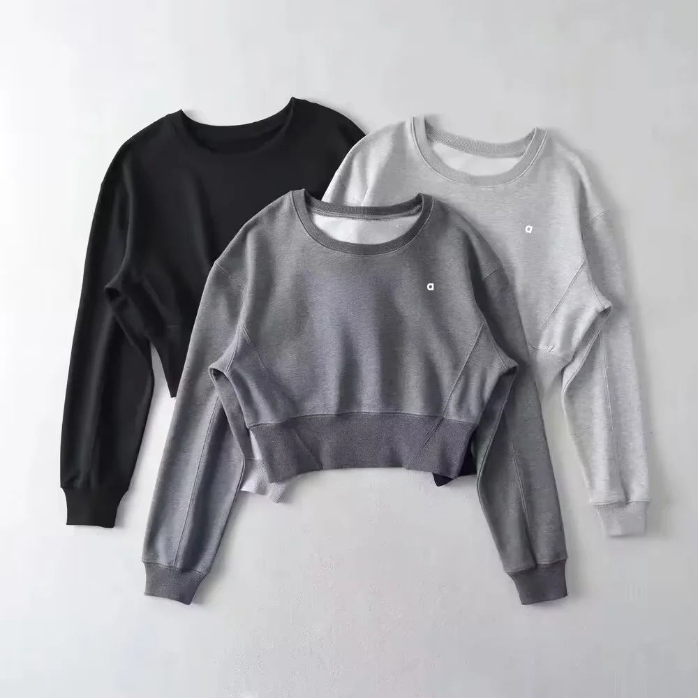 A3041 3D femmes court ample pull à capuche automne 2025 nouveauté Style européen américain taille cintrée manches chauve-souris minceur col rond