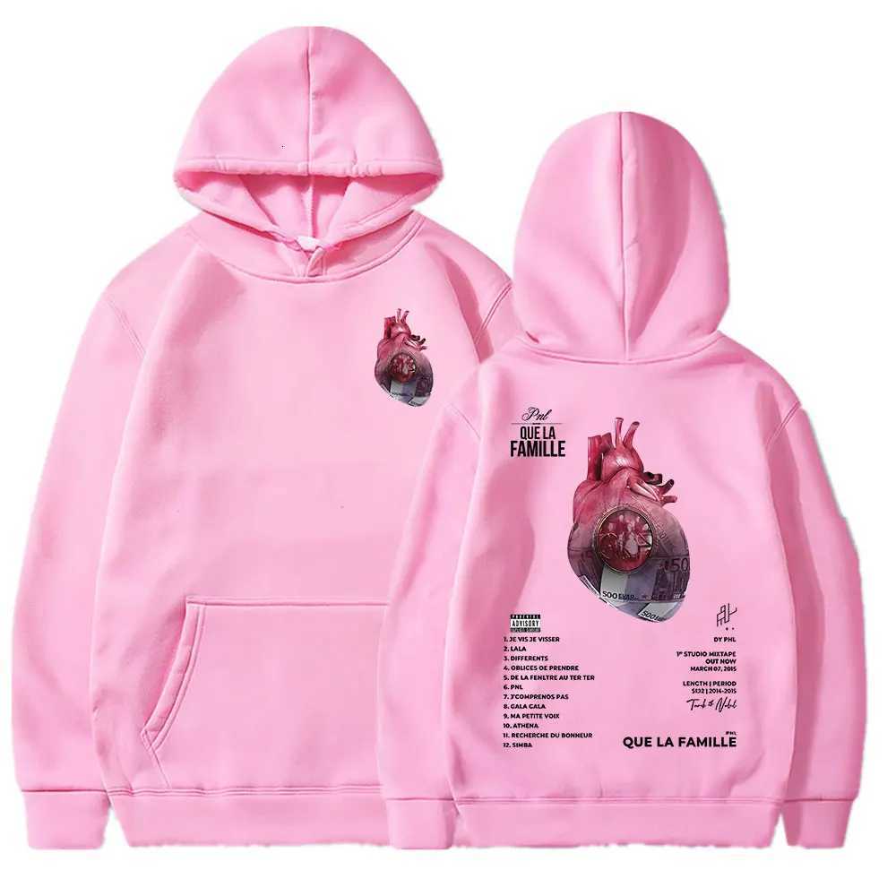 Le Men's Hoodies Sweatshirts Y2K Monde Chico Hoodies French Rapper PNL Album Que La Famille Hooded Sweatshirts Men Women Hip Hop Fashion Long S