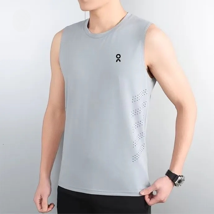 Running T Shirt Designer Men's On Cloud Tank Tops Sports Suit Sweat Absorbing Black White Gray Tank Top Summer Lightweight Quick Drying Fitness