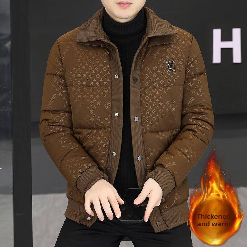 New DesignNew Men S New Winter Cotton Coat With Stylish Lapel Cool Trendy Design For Young Men A Fashionable And Thickened Warm Outerwear Luxury