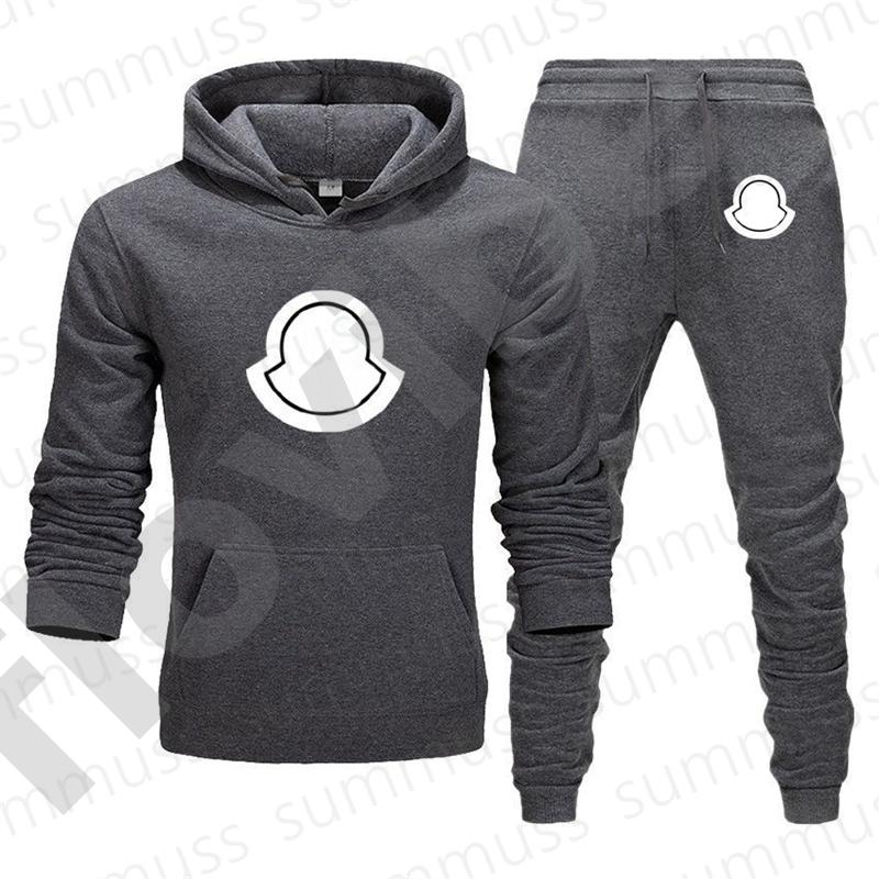 Sweat à capuche unisexe Designer coton à capuche imprimé pantalon survêtement vêtements de sport 2 pièces automne homme tenues Joggers Sweats jog