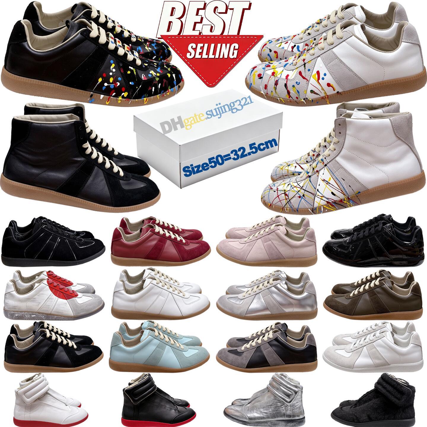 sizes 50 gats future sneakers 10A high quality paint suede future high low top sneakers designer shoes men women german army gum replicate traine