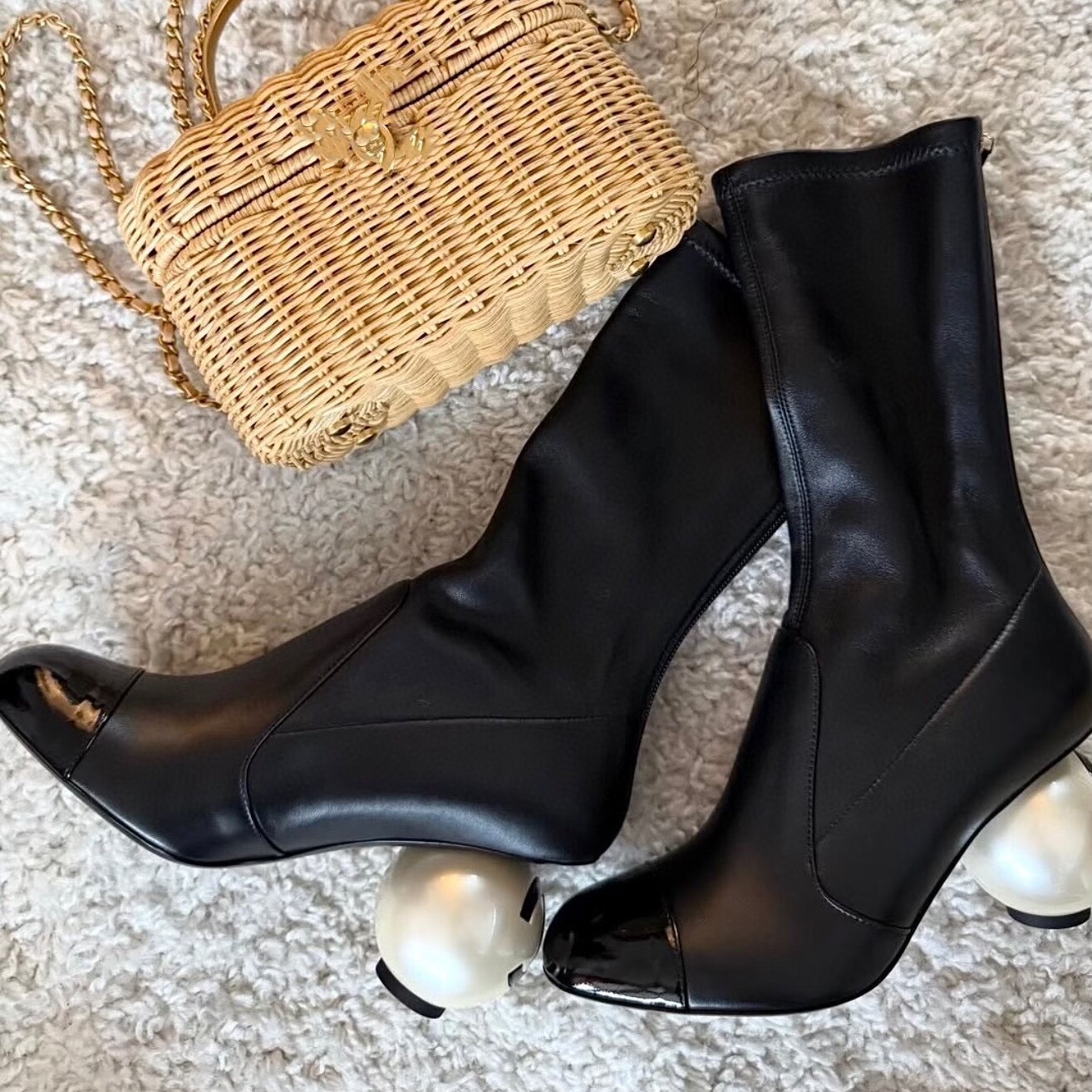 designer genuine leather boot woman suede cc patent crocodile thigh over the knee shoe high long flat booties ankle stiletto kitten winter chunky bl