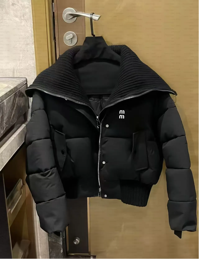 Mode femme doudoune designer manteau femme de haute qualité col montant court épais haut hiver vers le bas veste femme décontractée