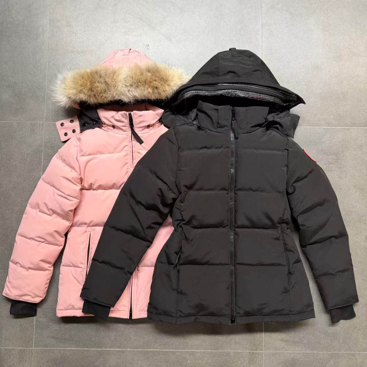 Designers Women Down Jacket Coat Large Pocket Fur Collar Thermal Top Female womens autumn winter Large Clothing Coats Doudoune Femme