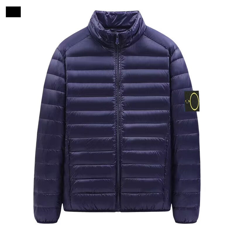 Stones down jacket, top designer brand for men, fashionable cotton jacket, casual badge compass jacket