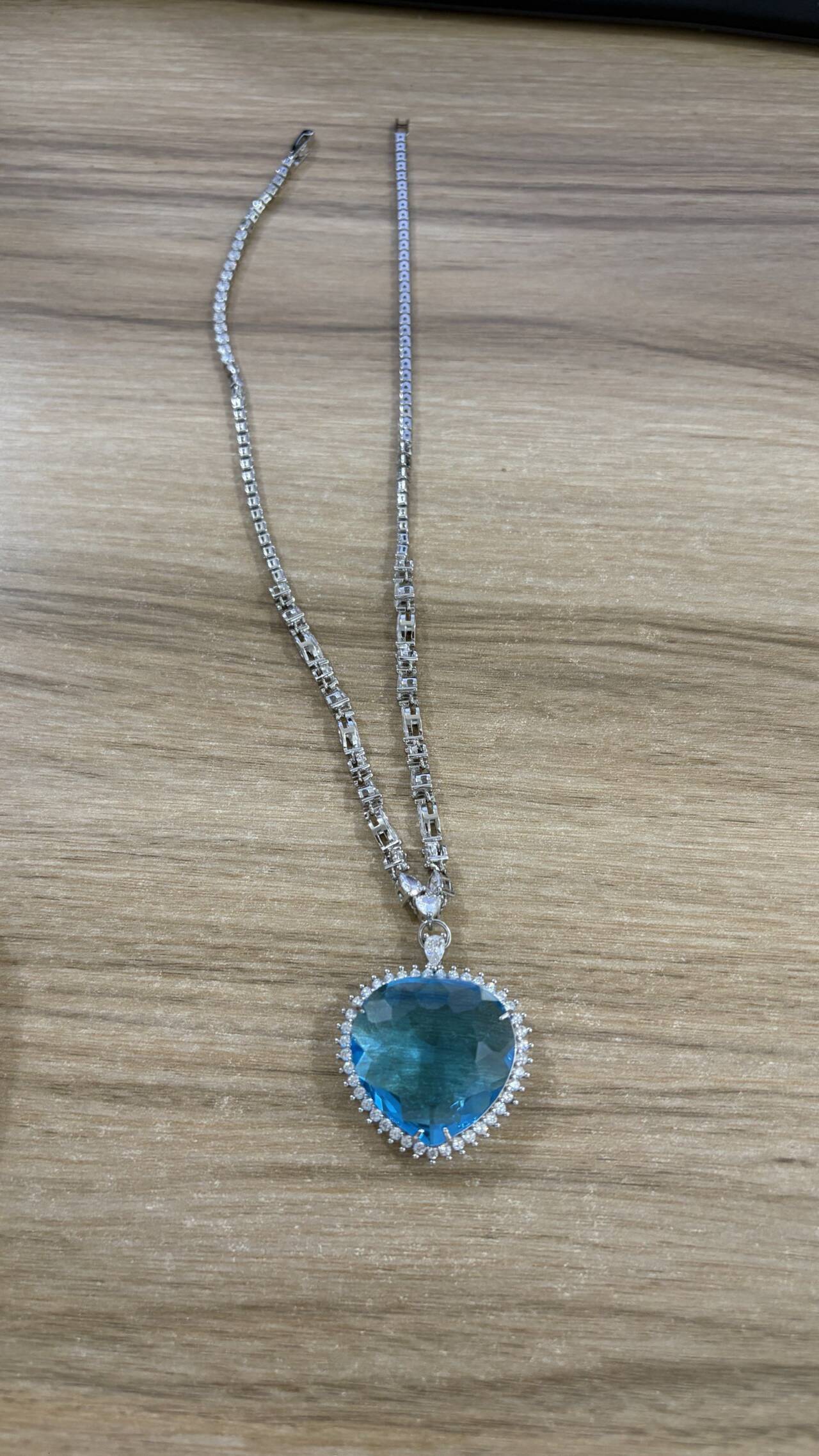 Jade bleu rouge TITANIC coeur de l'océan colliers pour femmes romantique chaîne en cristal pendentif saint valentin bijoux cadeau 221124