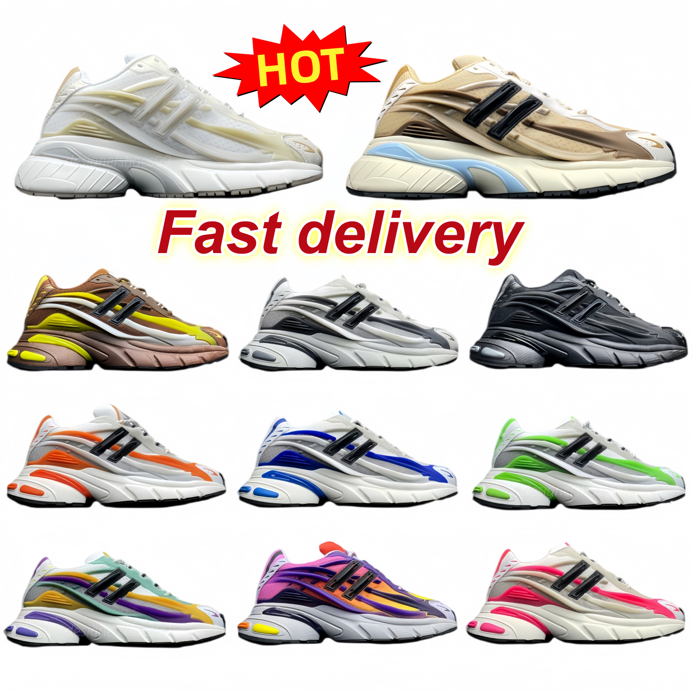 Designer Pharrell X Virginia Adistar Jellyfish Williams Focus Sneakers Men Women Running Shoes Royal Blue Triple Black Yellow Pink Solid Grey Outdoo