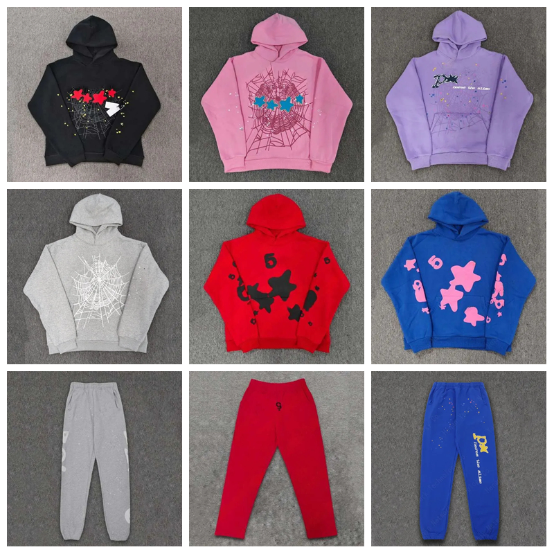 spider hoodie mens designer clothes rhinestone hoodie sweatpants newest for mens tracksuit casual fashion mens hoodies 5 sweatershirt Hip Hop long s
