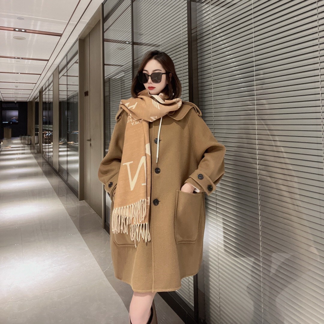 New Designer Luxury Wool Scarf, Designed For Autumn And Winter Double-sided Style Warm And Comfortable Versatile And Practical Suitable For Women To