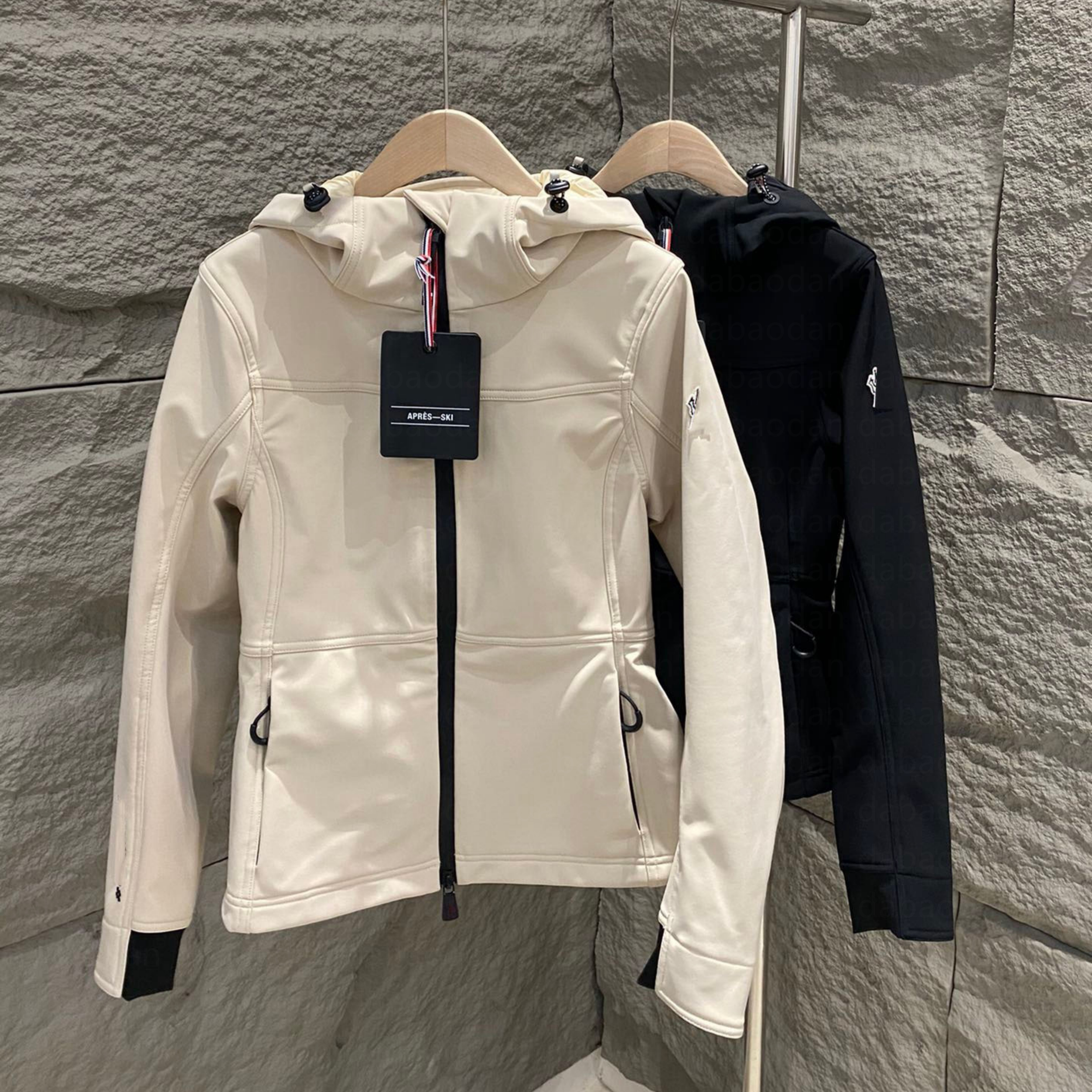 Women Jacket designer jacket Waist Cinching Slim Fit moncllerjacket women Ski Suit Classic Stand Collar Knitted Down Jacket Outdoor Waterproof Windp