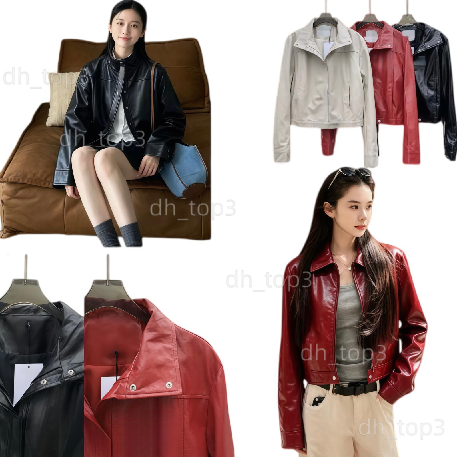 25 Summer Fashions Designer courregedss Shirt Jacket High Quality Patent Leather Shiny Jacket Trendy Shiny Slim Fit Long Sleeved Jacket cour skirt v