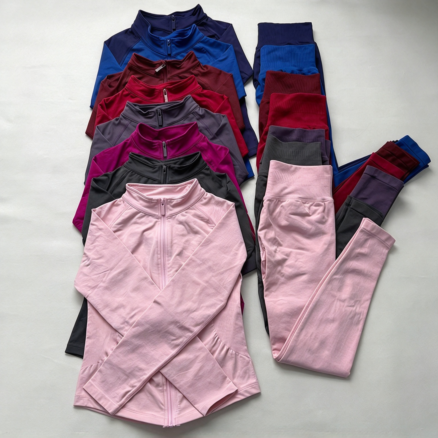 Dyfnely Women Yoga Outfit Set High Waist Flared Pants Sports Bra Zip Up Long Sleeve Jacket Quick Dry Gym Fitness Activewear Workout Clothing