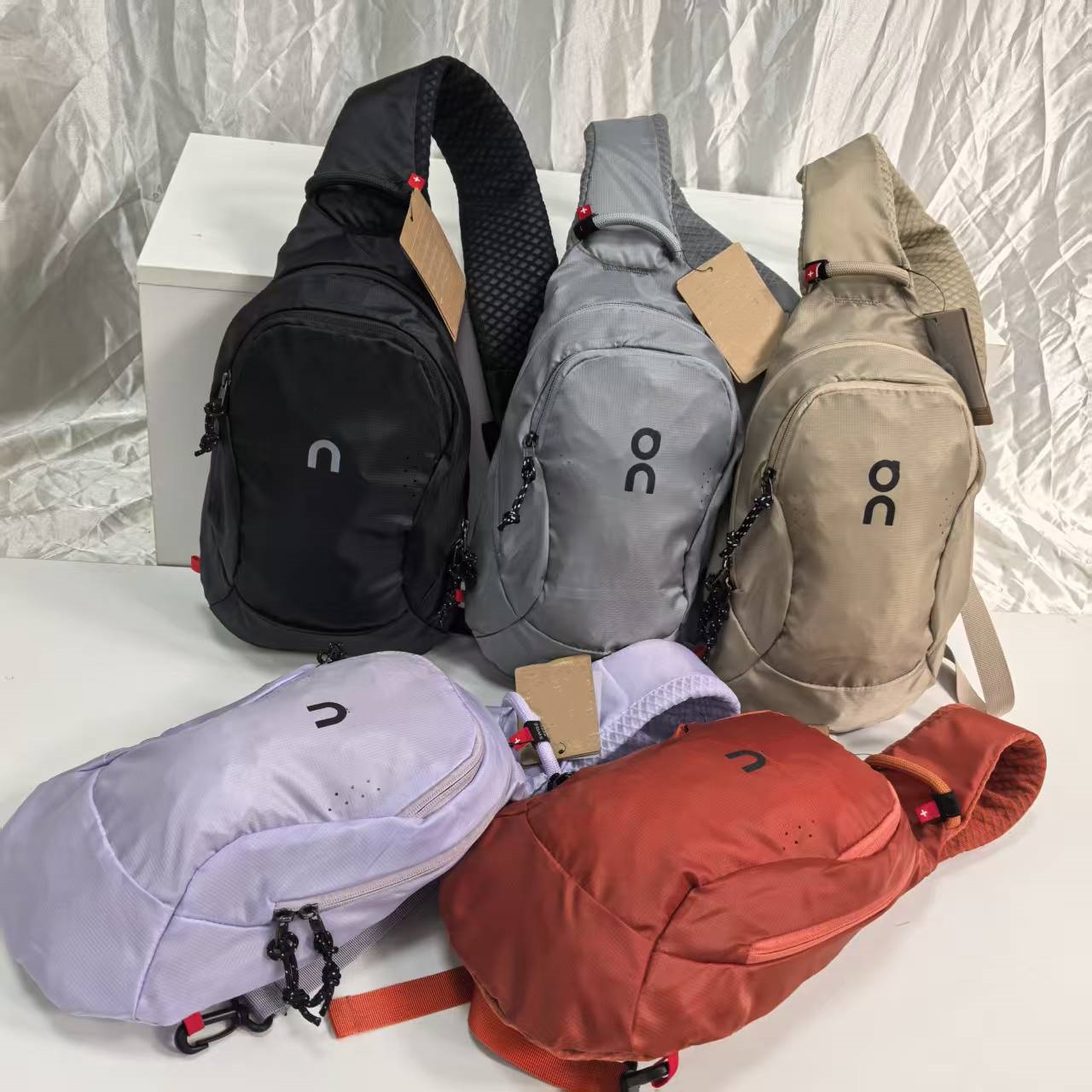 E7397 Unisexe mode bandoulière lettre impression sac de poitrine Sports de plein air respirant goutte d'eau sac de Sport sac de Yoga sac de poitr