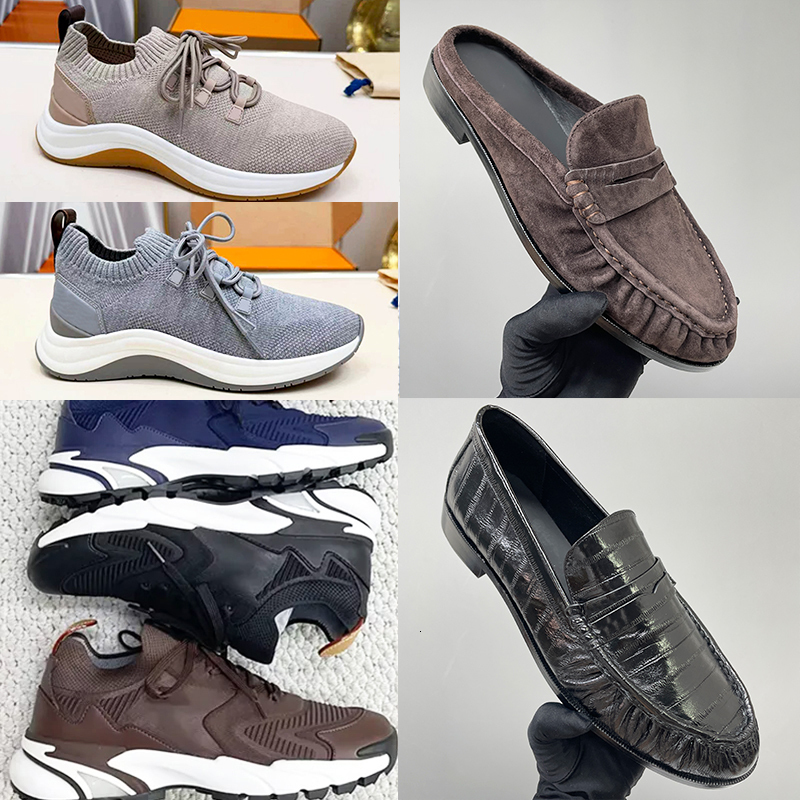 Derniers hommes Designer Baskets L Runner Tatic Sneaker Wavelight Tricoté Chaussures De Course En Cuir De Veau Hommes Mocassins Formateurs Mode P
