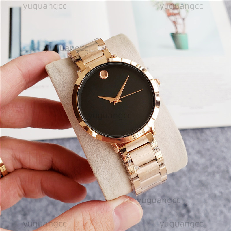 Movato Watch Women Men Movadose Watch Luxury Gold Watch 3-Niddles Designer Wristwatches Swissquartz Movement Sappire Stainless Steel Leather Band Mo