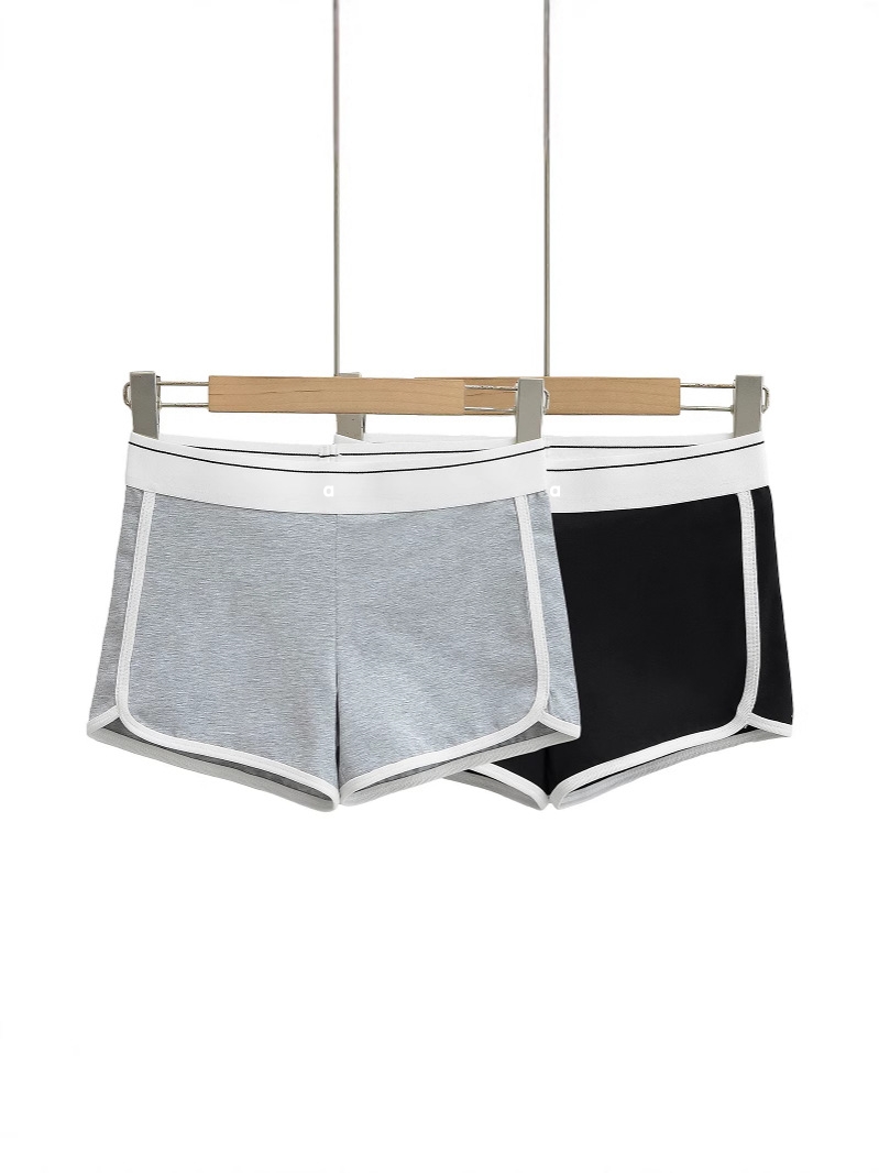 A3044 Short taille haute pour femme aux couleurs contrastées, pantalon chaud amincissant à jambes larges pour les sports d'été, vêtements de plei