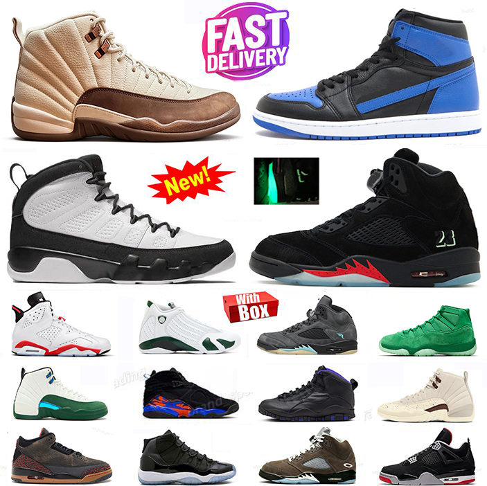 9s Space Jam 5s Sunset Halloween 8s Chrome 1s low OG  Designer basketball shoes sneakers trainers