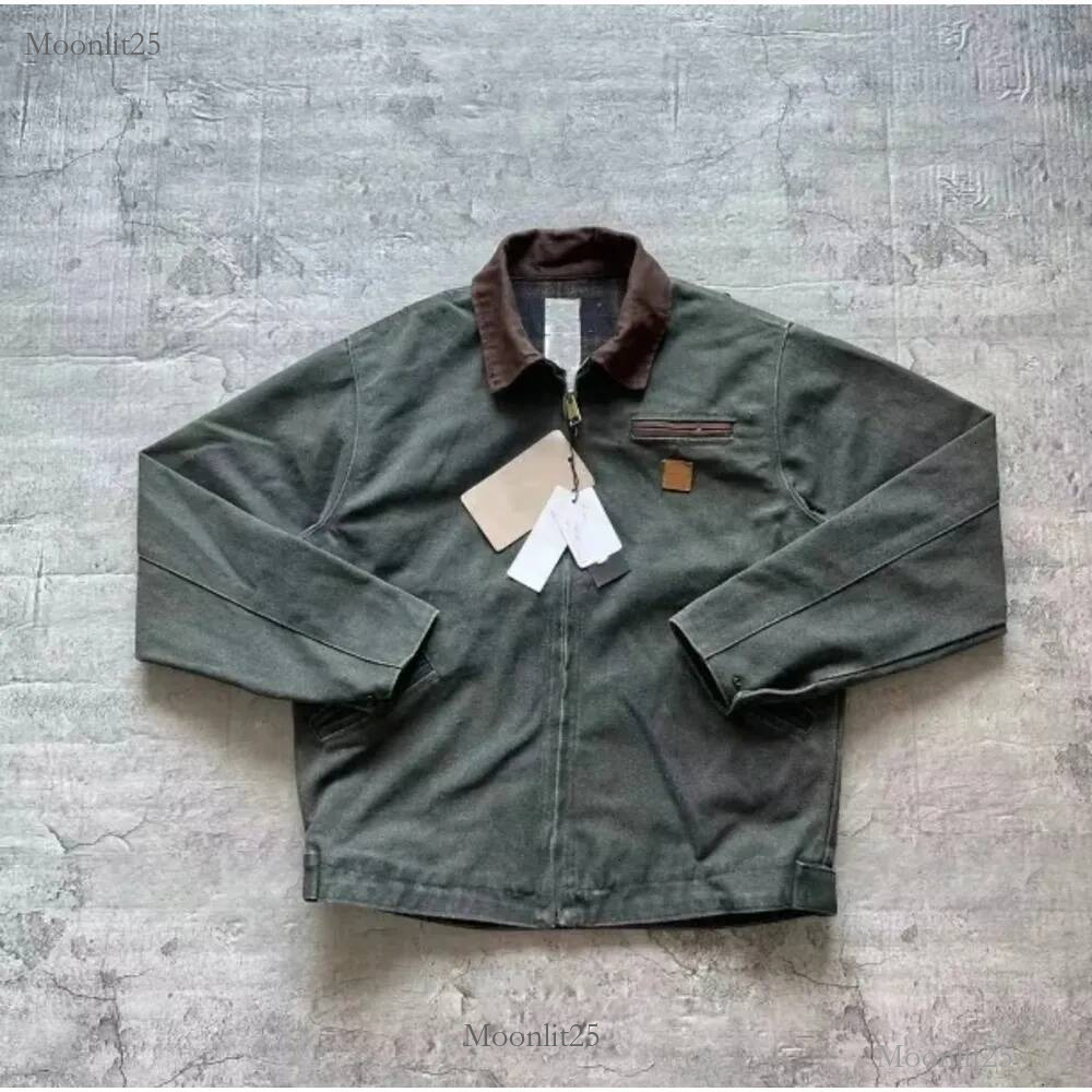 Carharrtteds Jacket Mens Designer American Street Jacket Washed Style Vintage Jacket Carhartmens Puffer Cotton Mesh Coat Luxury Detroit Classic Tren
